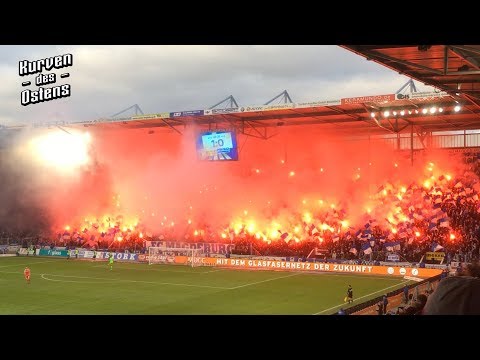 1. FC Magdeburg 1:1 1. FC Union Berlin 09.12.2018 | Choreo, Pyro & Support