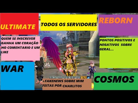 Todos os servidores de saint seiya online