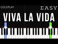Coldplay - Viva La Vida | EASY Piano Tutorial
