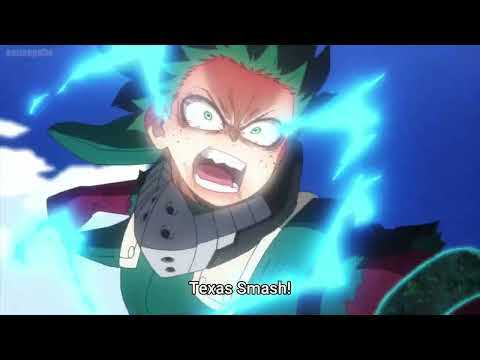 Deku vs Tomura Shigaraki Deku uses Texas Smash My Hero Academia Season 6 Episode 9 Full Scene