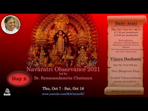 Day 2 - Navaratri 2021 with Br. Ramanandamrita Chaitanya