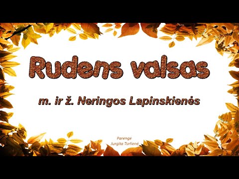 Rudens valsas  - grojame mokykline dūdele