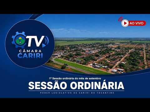 1ª SESSÃO ORDINÁRIA DO MÊS DE SETEMBRO DE 2026