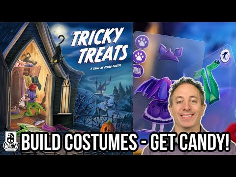 Tricky Treats Board Game Review - Layer Costumes From Transparent Cards!