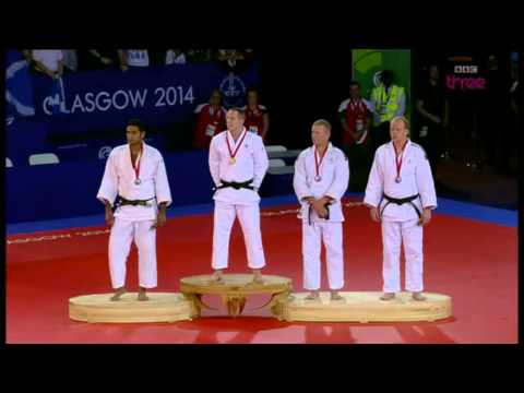 Euan Burton Commonwealth Games Judo 100KG 2014 Gold Medal Presentation