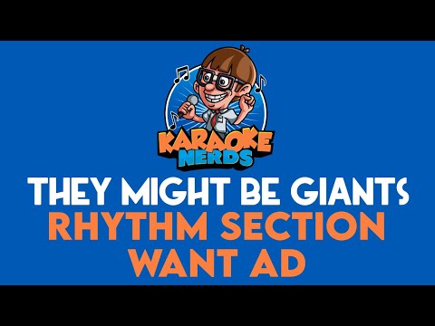 They Might Be Giants - Rhythm Section Want Ad (Karaoke)
