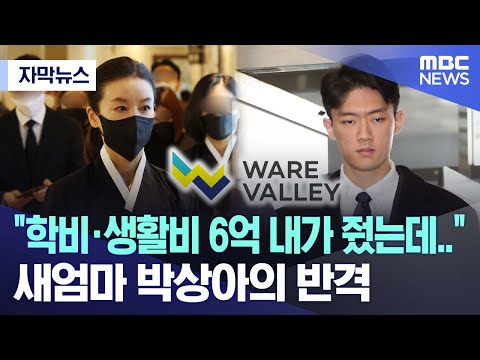 [자막뉴스] \학비&middot;생활비 6억 내가 줬는데..\ 새엄마 박상아의 반격 (MBC뉴스)