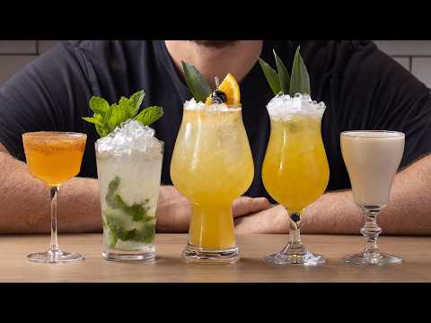10 rum cocktails with only 1 bottle!