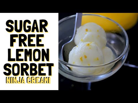 Sugar Free Ninja Creami Lemon Sorbet Recipe | Low Carb | Keto