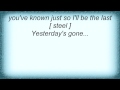 Willie Nelson - I Don't Care Lyrics