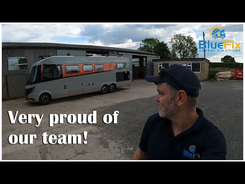 Gorgeous van now with a Bluetiful off grid system!