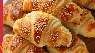 Bu Yöntemle Çok Kolay! 🤩 KAT KAT KRUVASAN POĞAÇA 🥐