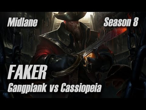 Faker - Gangplank vs Cassiopeia Midlane - Season 8