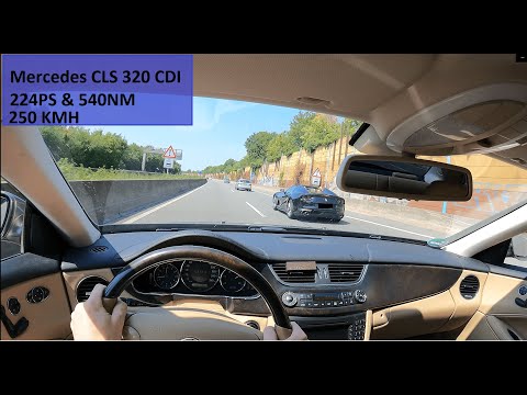 2005 Mercedes 320 CDI Sound & Top Speed Drive 250KMH POV