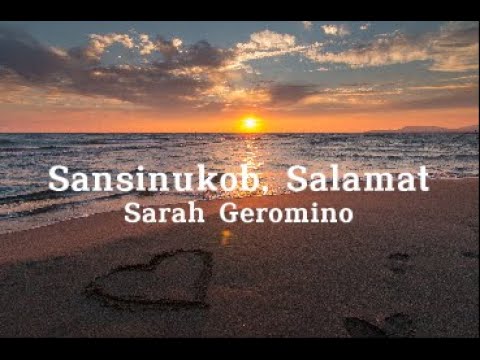 Sarah Geronimo - Sansinukob, Salamat (Lyrics)
