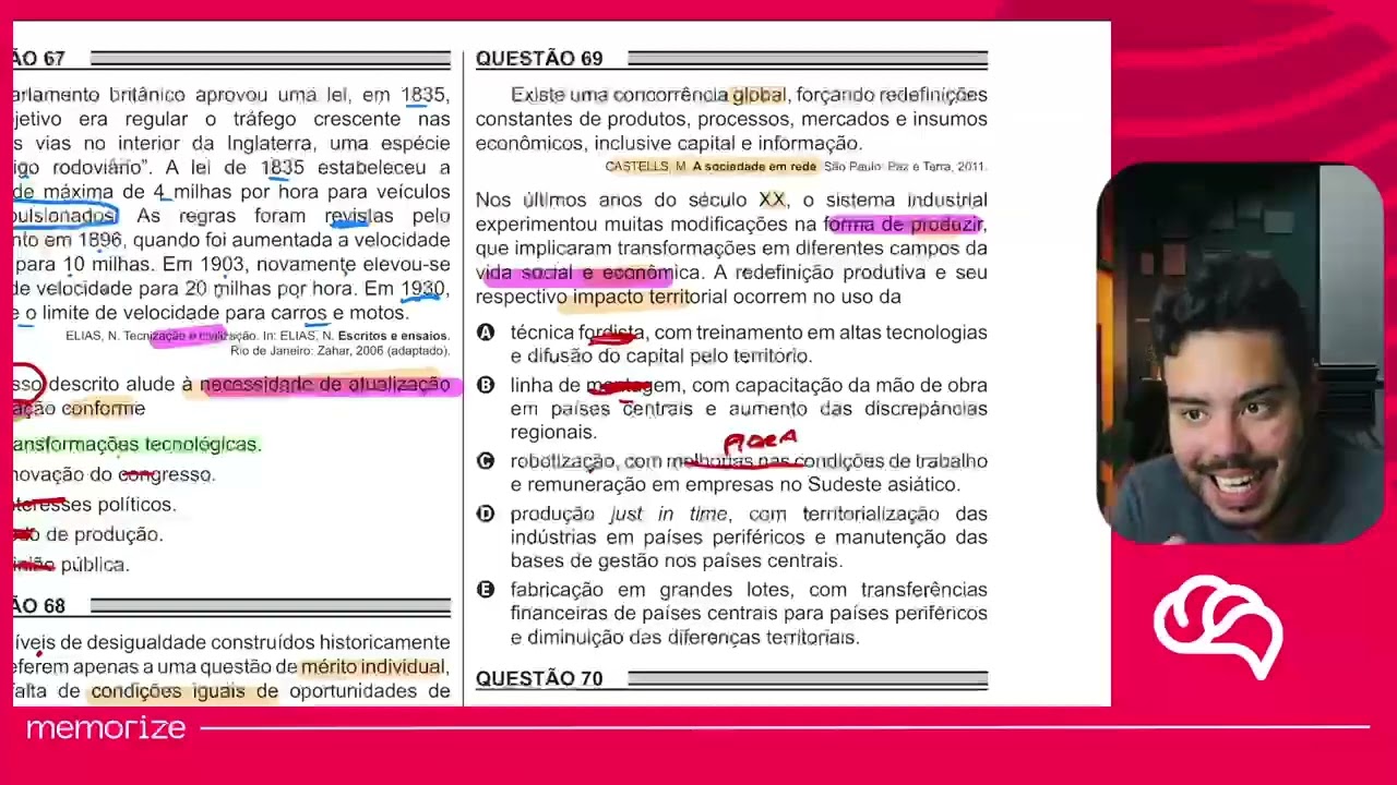 Resolução em Vídeo — Questão 69 ENEM 2018 PPL