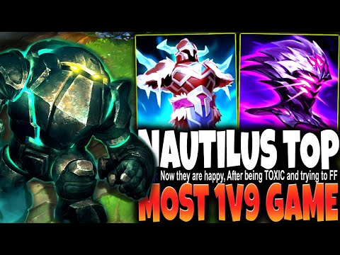 My Immortal Nautilus TOP Build & the MOST 1V9 TILTING GAME YOU EVER SAW 🔥 LoL Nautilus s13 Gameplay