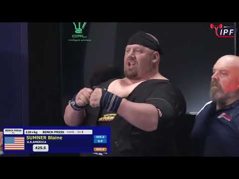 blaine sumner  1275 5kg 1st place 120+ ipf world 2019