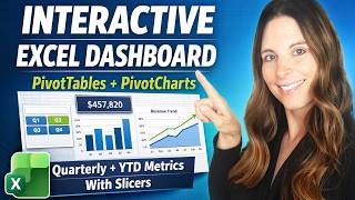 Build an Interactive Excel HR Dashboard with PivotTables & Slicers for Quarterly & YTD Metrics