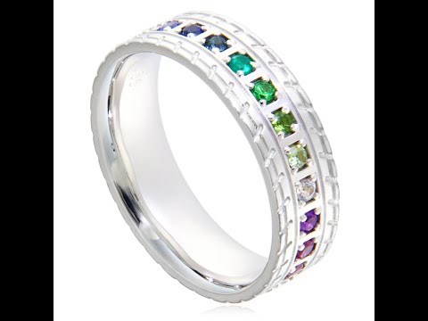 Verigheta Barbateasca Eternity Safire Multicolore Granat Tsavorit Naturale - Pasiune si Energie
