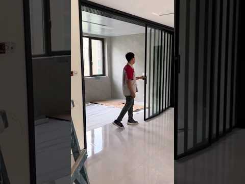 Slating Levigroom partition sliding door fitting #shortvideo #home #sliding