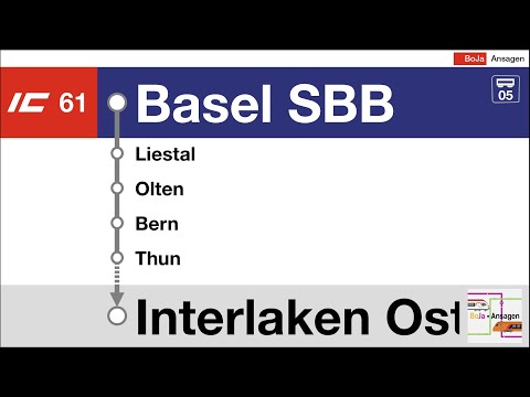SBB Ansagen | IC61 Basel SBB - Interlaken Ost | 2022 | BoJa Ansagen