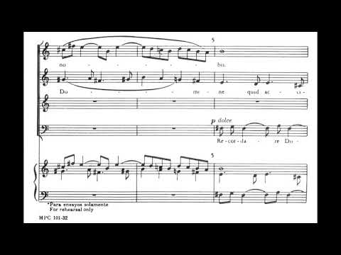 Alberto Ginastera - Lamentations of Jeremiah for Choir, Op. 44 (1946) [Score-Video]