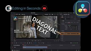 How to Add Diagonal Text in DaVinci Resolve 21 Step by Step