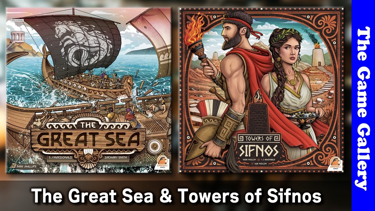 【The Great Sea & Towers of Sifnos】ファンディング中ゲームの概要紹介です