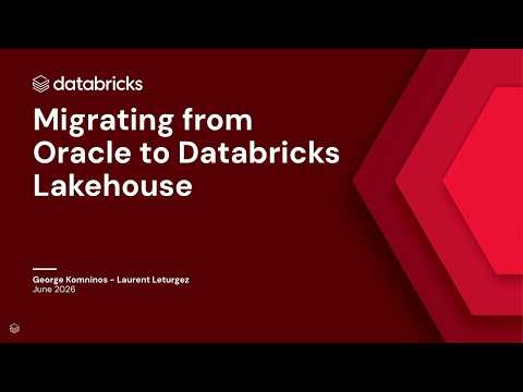Watch: Migrating from Oracle to Databricks Lakehouse