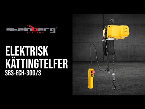 video - Elektrisk kättingtelfer - 300 kg - 3 m