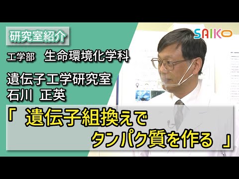 機械工学科 遺伝子工学研究室　石川 正英（工学部　生命環境化学科）