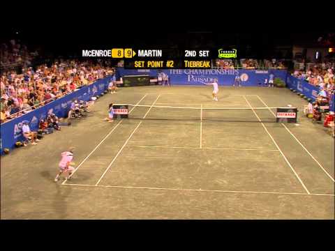 Todd Martin vs John McEnroe Champions Series Tennis