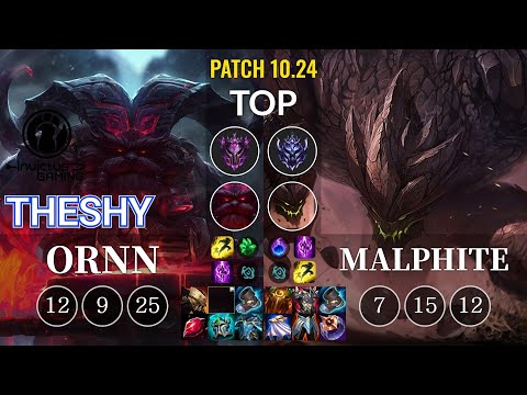 IG TheShy Ornn vs Malphite Top - KR Patch 10.24