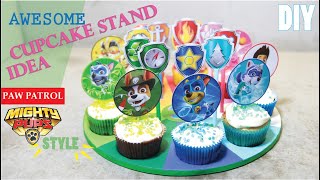 Paw Patrol birthday decorations cup cake stand