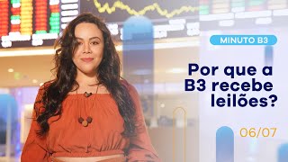 Sabe por que a B3 recebe leilões? | Minuto B3 – 06/07/2021