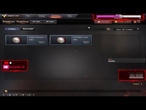 SPIN 30 CHERRY BLOSSOM CRATES FROM EVENT CROSSFIRE. CROSSFIRE LOTTO. CROSSFIRE WEST.