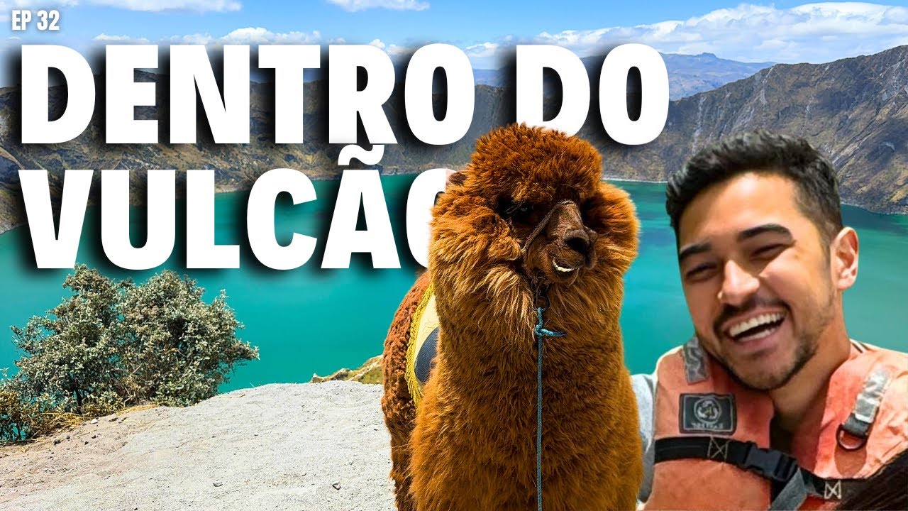 DE MOTORHOME PELO EQUADOR: NAVEGAMOS UM LAGO NA CRATERA DE UM VULCÃO | EP 32