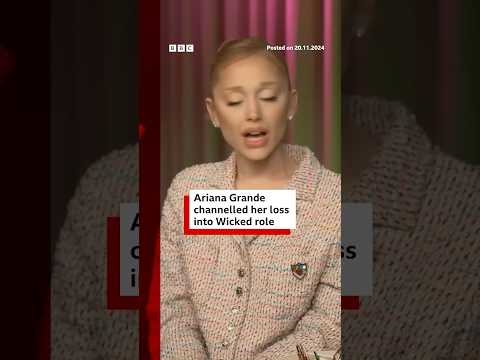 Video | Ariana Grande channelled her loss into Wicked role. #ArianaGrande #Wicked #BBCNews