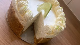 Key lime pie inspired cheesecake. How too make no-bake lime cheesecake. Simple and tasty, deep base