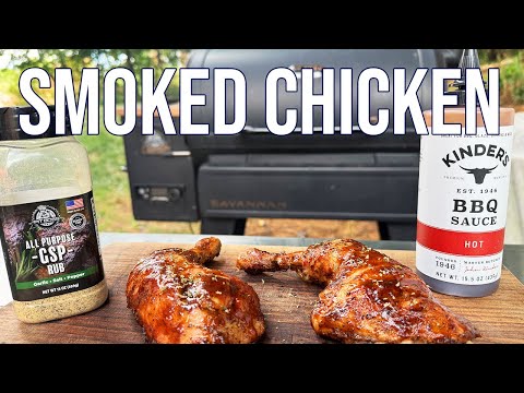 Smoked Chicken Recipe - How to Smoke Chicken Leg Quarters SIMPLE on the Pit Boss! | Holy Smokes BBQ
