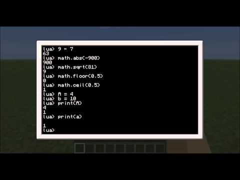 Computer Craft Tutorial Episode 1 Basic Math Functions