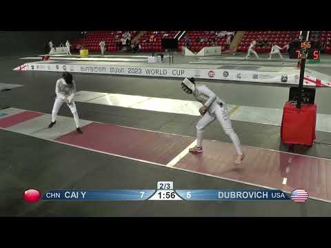 2023 127 T32 15 F F Individual Tbilisi GEO WC RED DUBROVICH USA vs CAI CHN