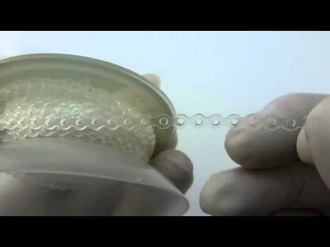 POWER CHAIN DENTAL KIEFERORTHOPÄDIE SPOOL ELASTISCHES GUMMIBAND ENERGIEFÜHRUNGSKETTEN KURZER