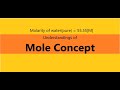 mole concept (CHE/PART - I )