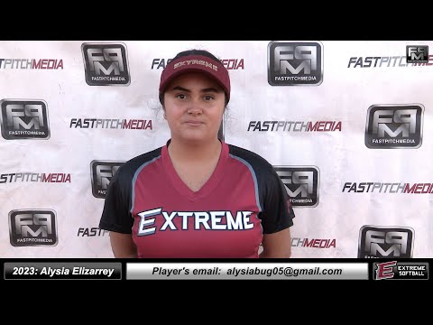 2023 Alysia Elizarrey 3.5 GPA Pitcher Softball Skills Video - Extreme Fastpitch