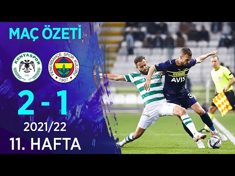 İttifak Holding Konyaspor 2-1 Fenerbahçe MAÇ ÖZETİ | 11. Hafta - 2021/22
