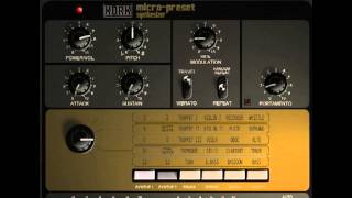 Video thumbnail for Kork M500 Micro Preset from Tronsonic by tronsonics