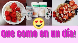 QUE COMO EN UN DIA! VEGETARIANA CON PRODUCTOS DE HERBALIFE