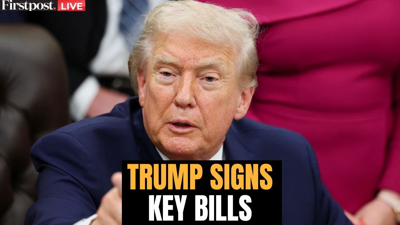 Trump LIVE: US President Donald Trump Participates in Bill Signing Ceremony